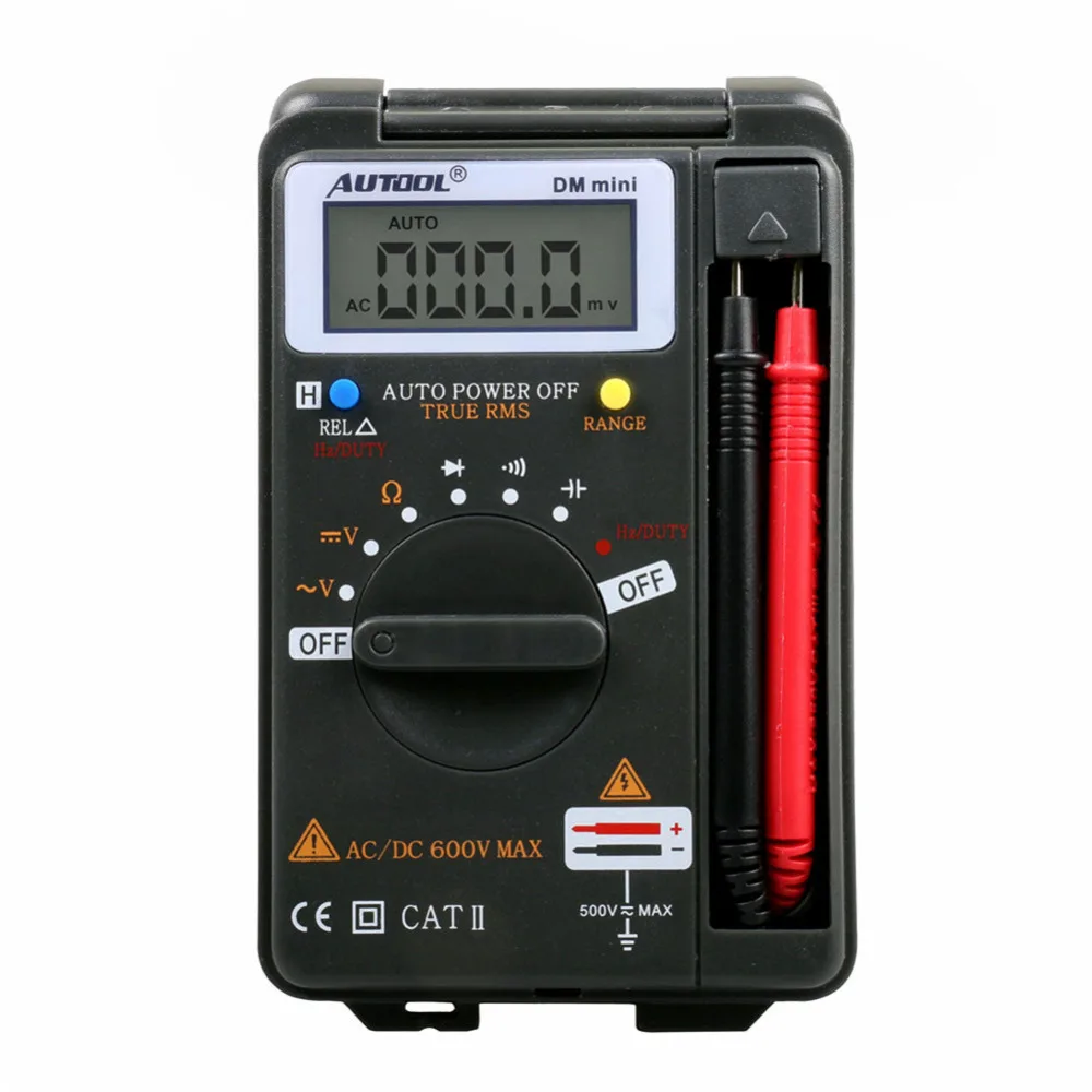 

Портативный высокоточный Автоматический диапазон DM mini 4000 слов, цифровой мультиметр, интегрированный тестер короткого замыкания постоянно...