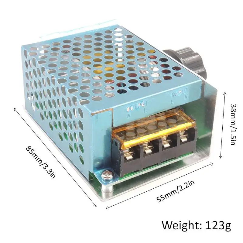 Электронный адаптер напряжения AC220V 4000 Вт бесступенчатый трансформатор для регулятора скорости двигателя и светодиодный регулятор яркости