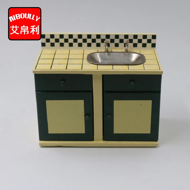 1:12 Кукольный домик миниатюрная кухня деревянная плита приготовление пищи