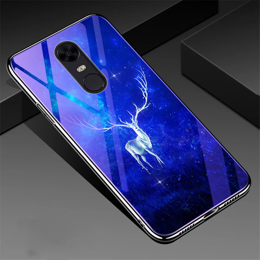 HOTSWEI Xiaomi Redmi Note 4 X 4X Global чехол из закаленного стекла+ Мягкий ТПУ защитный чехол для Xiaomi Redmi Note 4X4 X Чехол