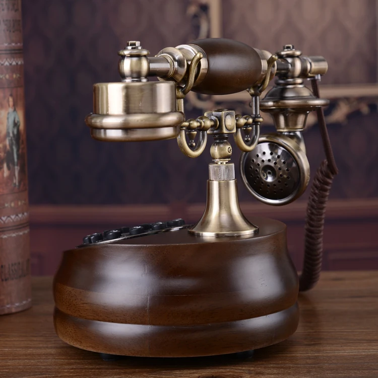 Специальное предложение Европейский антикварный телефон из дерева Ретро стиль