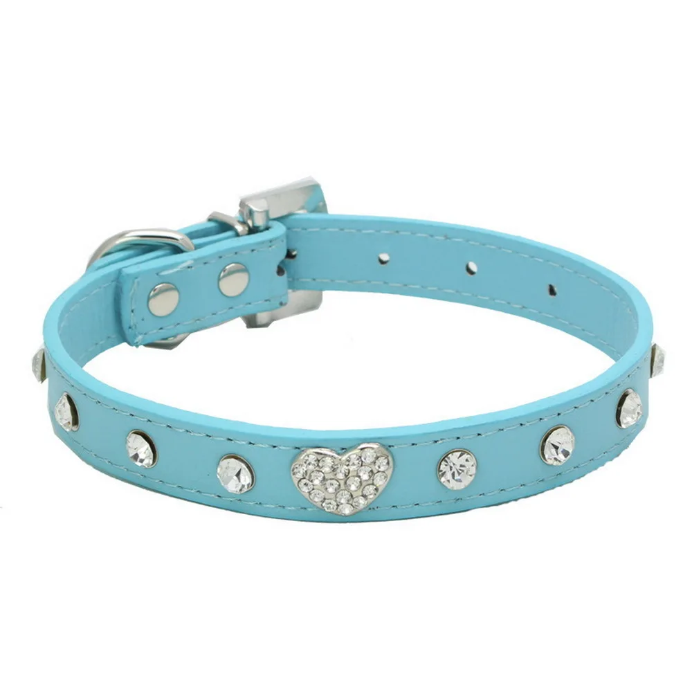 PU Collar For A Twinkle Rhinestone Dog Chain Peach Pets CW-XQ40 | Дом и сад