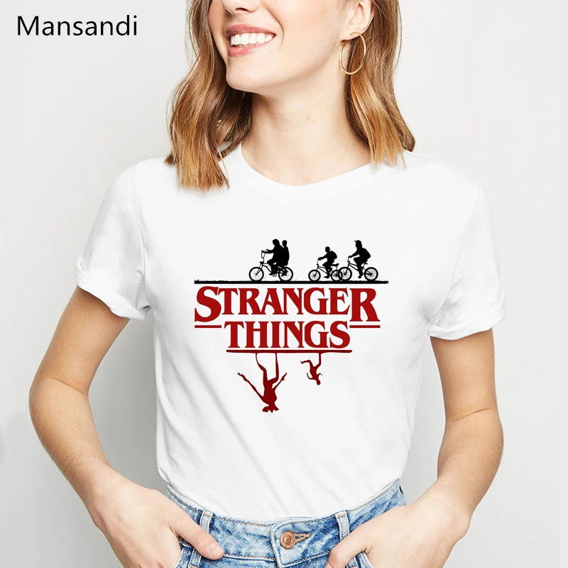 stranger things 3 t shirt graphic tees women clothes 2021 funny tshirt femme harajuku summer tops female t-shirt | Женская одежда