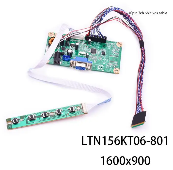 LTN156KT06-081 M. R2270C. 1 ЖК драйвер платы комплект VGA старый экран ноутбука дисплей с lvds кабель и инвертор - Цвет: LTN156KT06-081