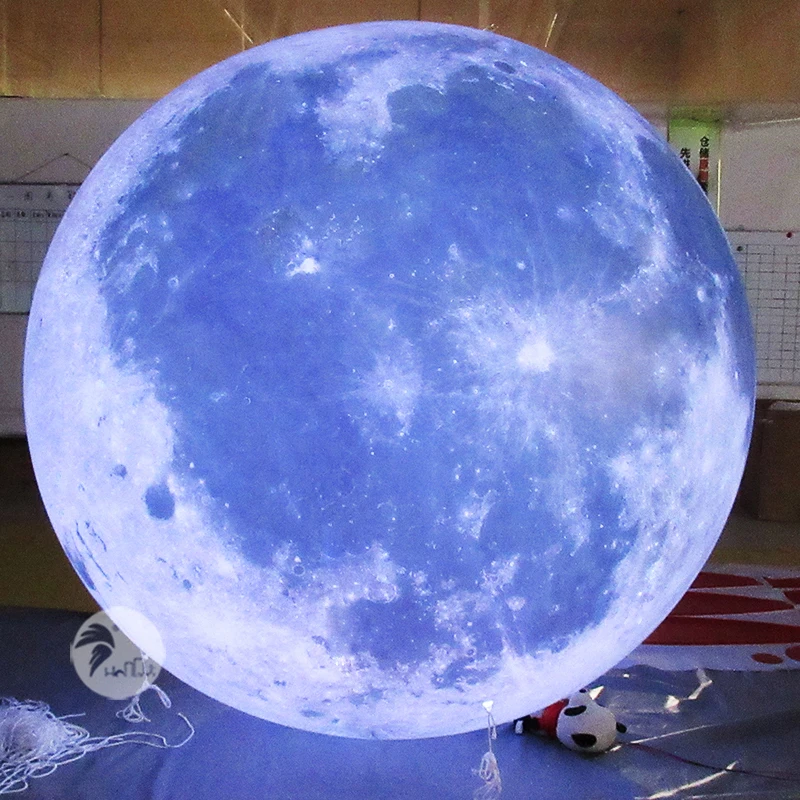Рекламные 3м Надувные Луна планеты рекламный светодиодный шар|Воздушные шары и