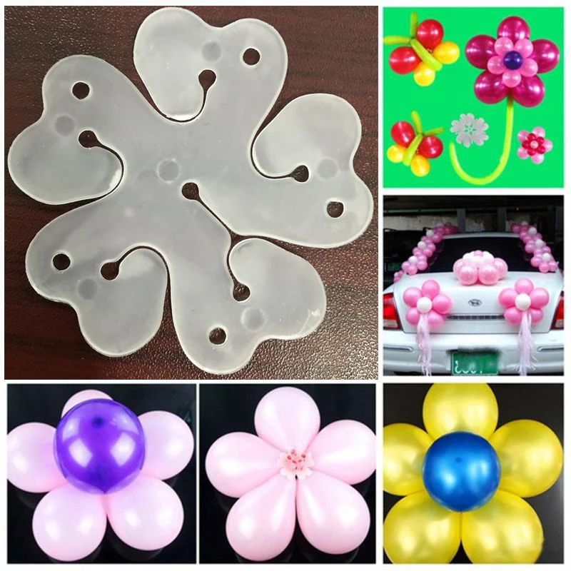NEW 10pcs Flower Balloons Decoration Accessories Plum Clip Practical Birthday wedding party Plastic Globos balloon | Дом и сад