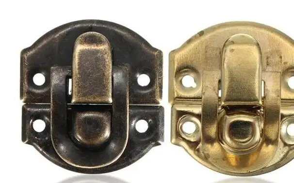 

Jewelry Chest Box Bronze Gold colorTrunk Buckles Toggle Hasp Latch Catch Clasp