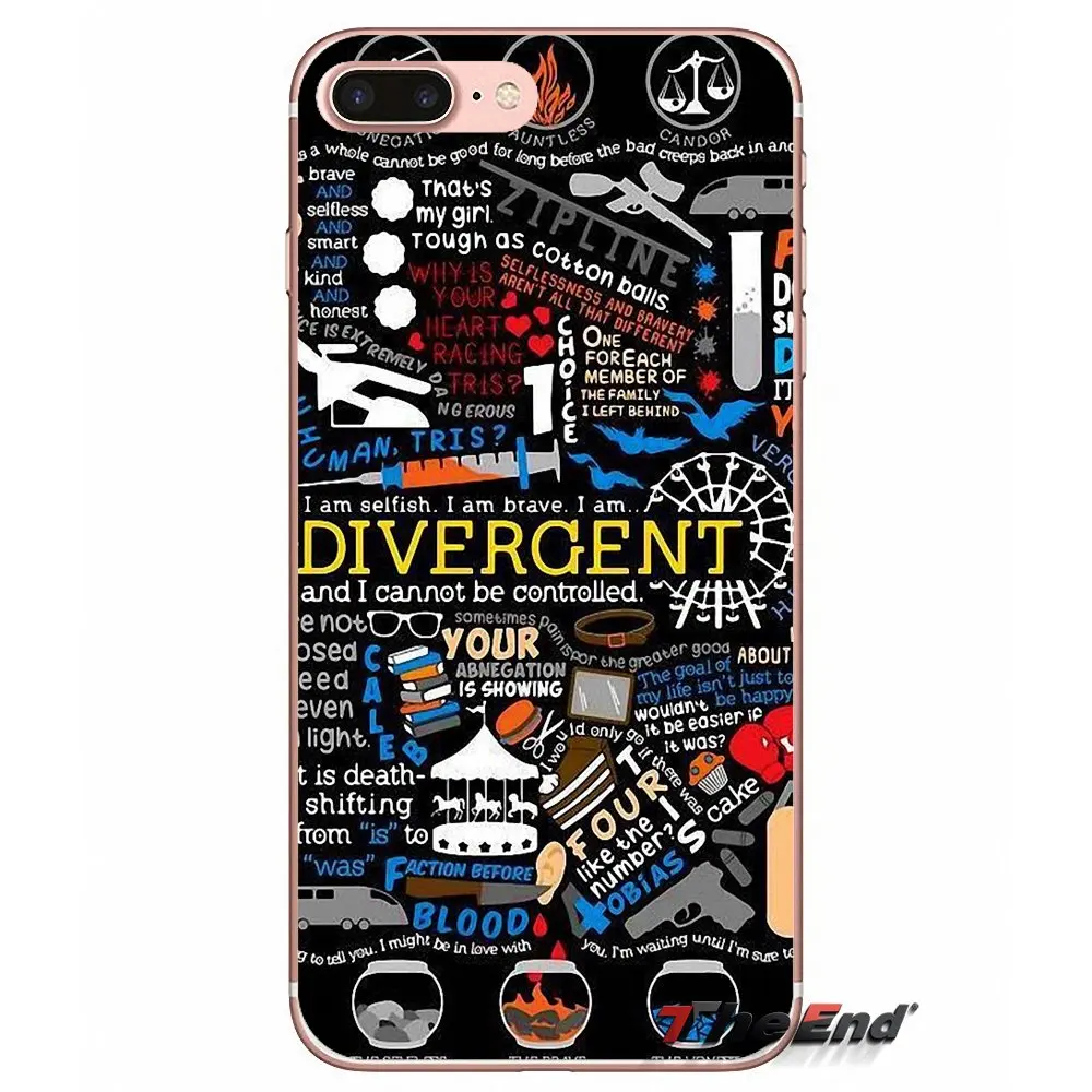 Для iPhone X 4 4S 5 5S 5C SE 6 6S 7 8 Plus Samsung Galaxy J1 J3 J5 J7 A3 A5 2016 2017 дивергентные аллегигантские