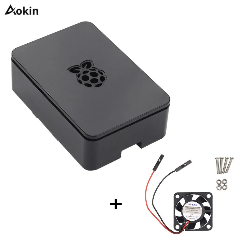Чехол для Raspberry Pi 3 B + чехол корпуса с охлаждающим вентилятором Model Plus PI / 2 |