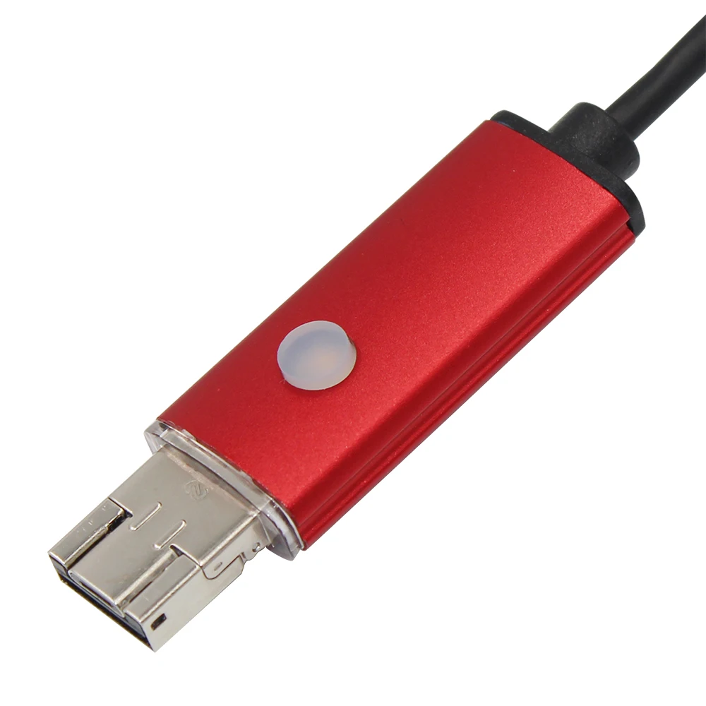 5 м кабель 7 мм гибкий водонепроницаемый Micro OTG Android Usb эндоскоп PC Автомобильный детектор 480p Hd камера наблюдения со змеиным узором трубка труба