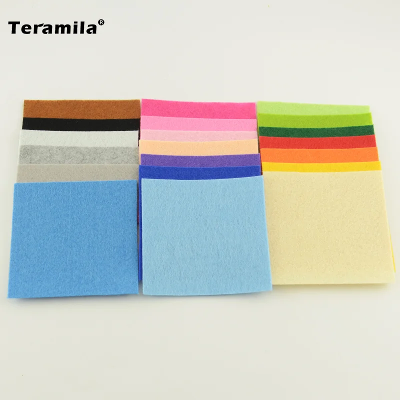 Однотонная 100% полиэфирная Нетканая фетровая ткань сделай сам упаковка для