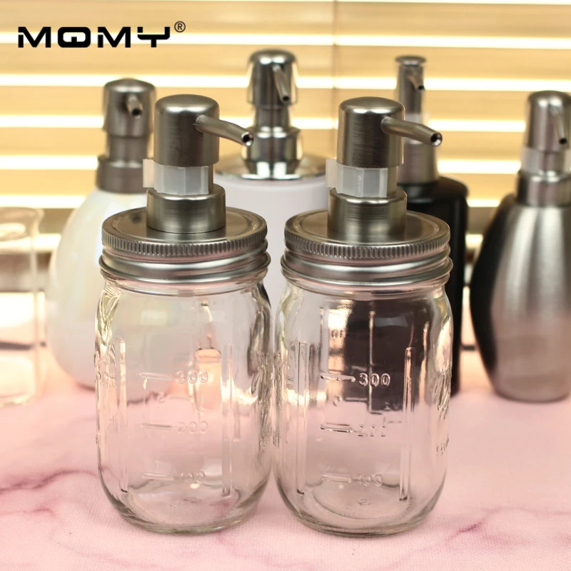 

Hand Soap Dispenser Pump Mason Jar (Jar not include) Countertop Soap Lotion Dispenser With Clip Lock