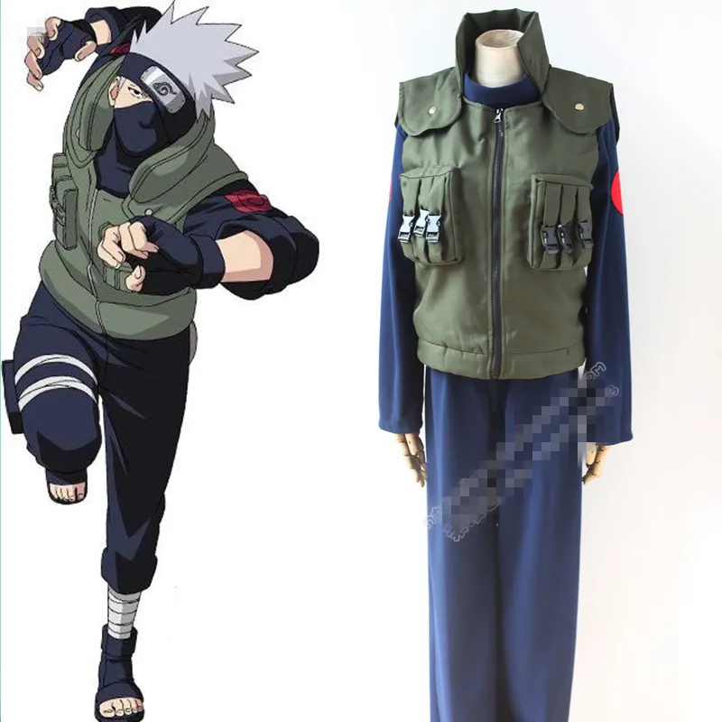 JP Лидер продаж жилет + пальто Штаны Наруто Аниме индивидуальные карнавальный