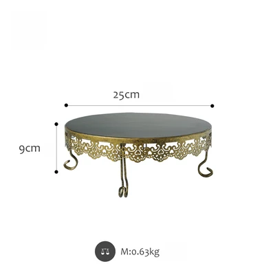 25cm SWEETGO Новое поступление, подставка для торта, золотые подносы для кексов, 1 шт., витрина, инструменты для украшения дома, Свадебный десерт, конфета, поставщик - Цвет: 25cm