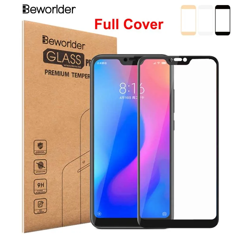Beworlder для Xiaomi Redmi 6 Pro закаленное стекло полное покрытие анти осколки Защитная