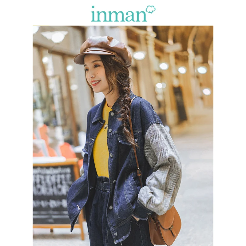 INMAN осень 2019 Новое поступление индивидуальная распорка спущенные плечи рукав