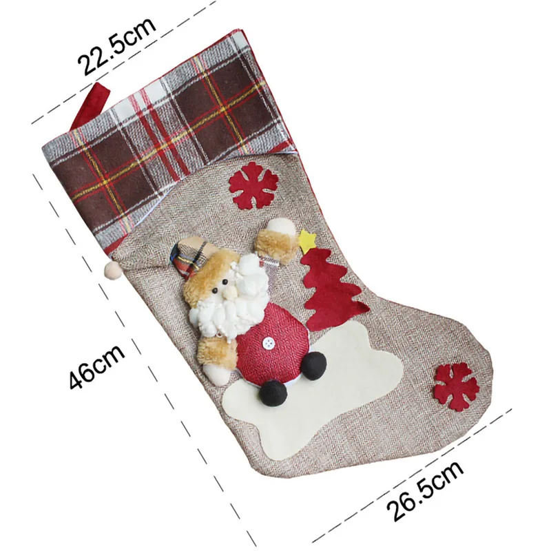 1 шт. рождественская подвеска-кулон носок камин Рождество дерево украшения