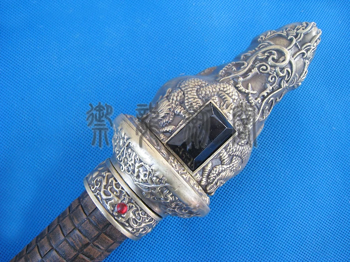 S1609 THE LOST BLADES GUAN KUAN DAO SCIMITAR полумесяц зеленый дракон меч шест рук 79 "4 2 10 20 30 40 50