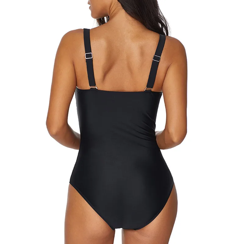 Женский слитный купальник с сеткой в полоску монокини трикини большие размеры 5XL