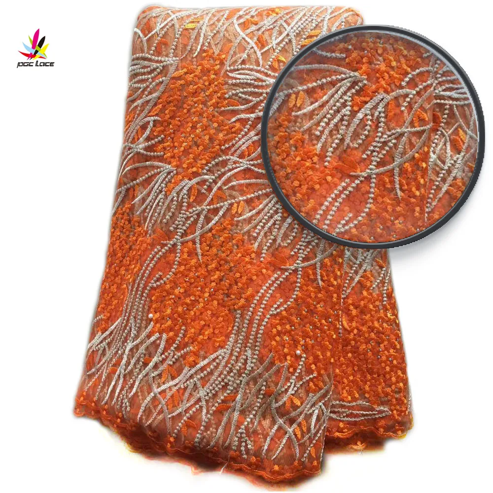 Африканский французский Кружево Ткань высокое качество с Камни в нигерийском