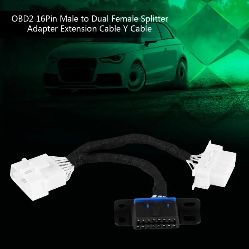 OBD2 16Pin Male to Dual Female Splitter Adapter Extension Cable Y | Автомобили и мотоциклы