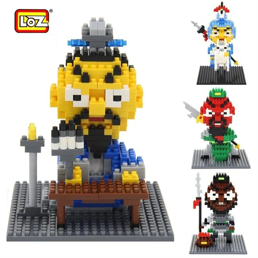 LoZ Алмазные Конструкторы китайские иероглифы строительные Игрушечные лошадки