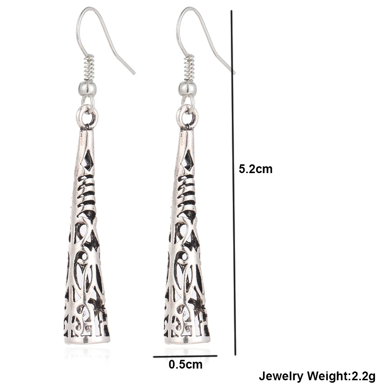 Женские винтажные серьги подвески IF ME Длинные Серьги серебряного цвета в