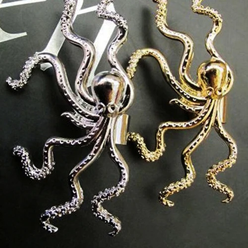 1 шт Модные женские панк рок ретро Осьминог обертывание уха манжеты клип серьга с