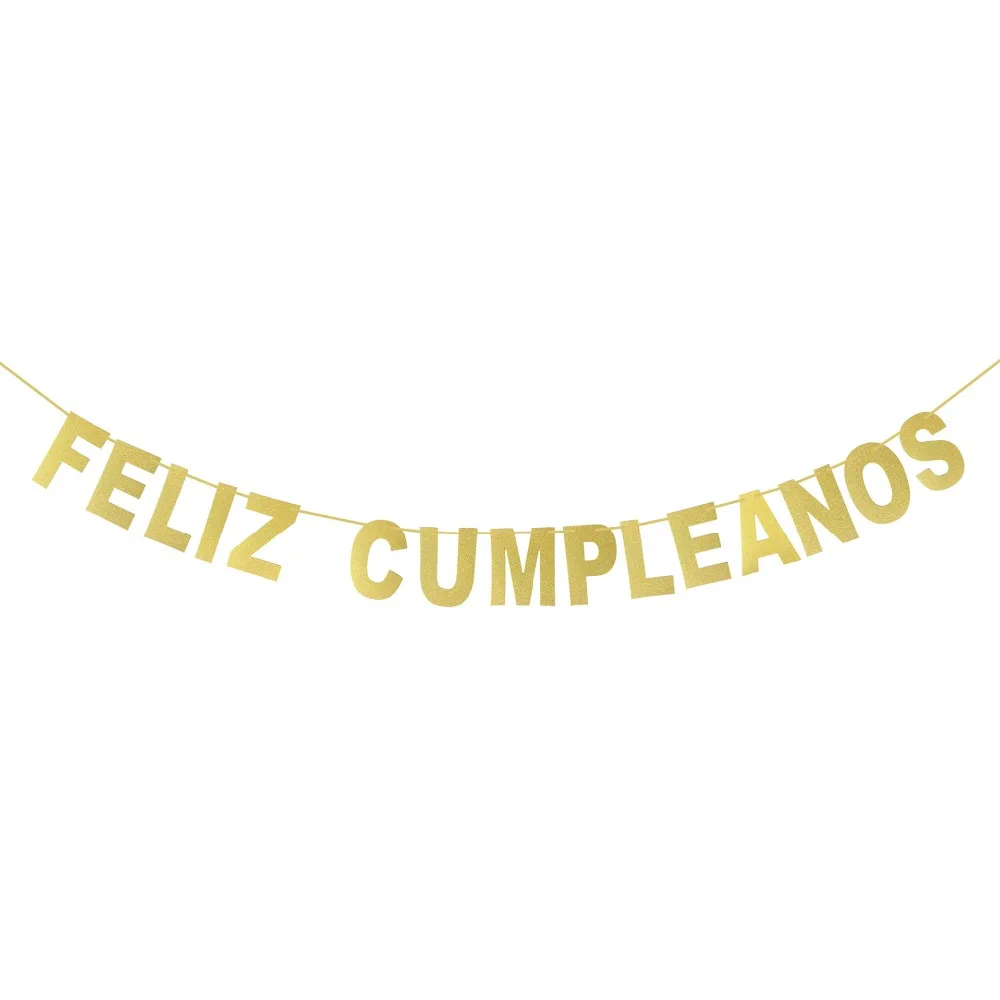 Feliz Cumpleanos Испания с днем рождения воздушный шар комплект флаг надписью|Воздушные