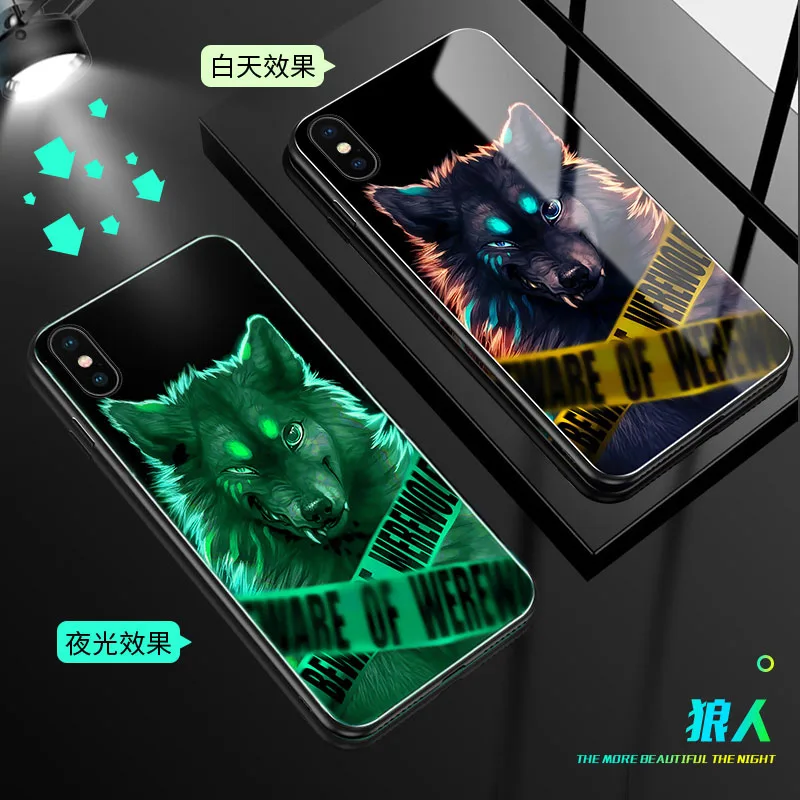 Светящийся стеклянный чехол для huawei P30 P20 mate 20 pro задняя крышка для Honor 20 pro V20 10 play 7X9 Lite 8X 9X pro Футляр для телефона - Цвет: 01