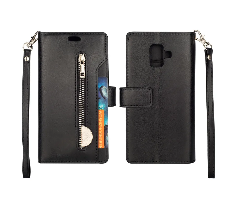 Для Samsung Galaxy A6 Plus Hoesjes Samsung Galaxy A6 кожаный чехол флип Бумажник Обложка для Coque Samsung A6 телефон случаях