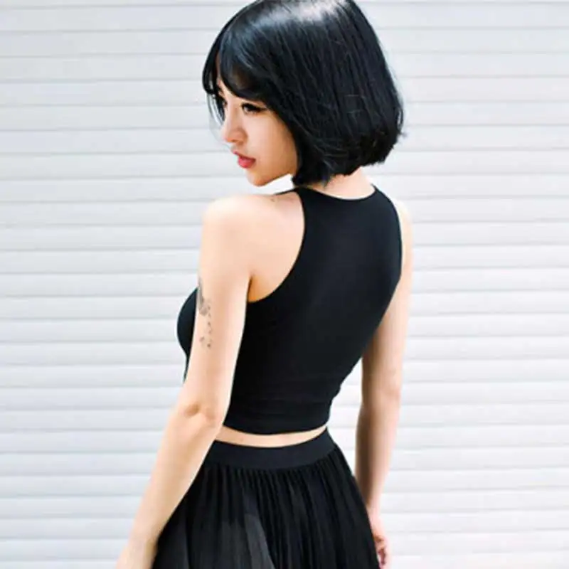 Женский сексуальный черный топ-бюстье без бретелей Bretelek укороченный топ-труба