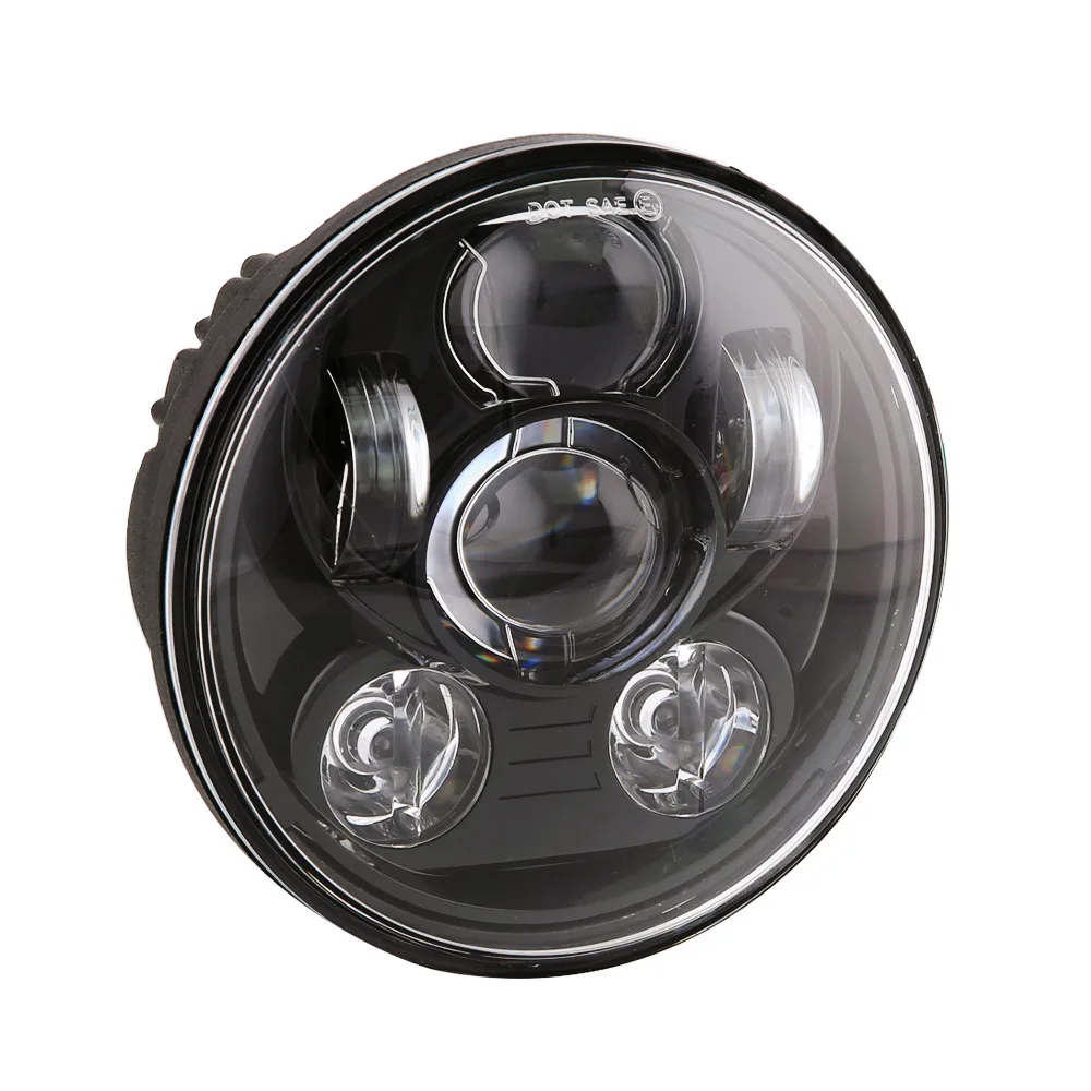 5,7" 5 3/4 светодиодный фара мотоцикла для Sportster 1200 XL1200L пользовательские XL1200C 883 XL883 883L XL883R 48 черный H4