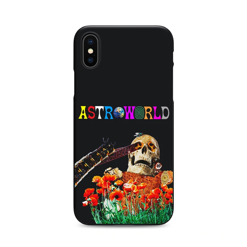 Чехлы для телефонов с Трэвисом Скоттом, с режимом sicko astroworld для iPhone X, 6, 7, 8 plus, 5, 5S, 6s, se, мягкий силиконовый черный чехол для Apple