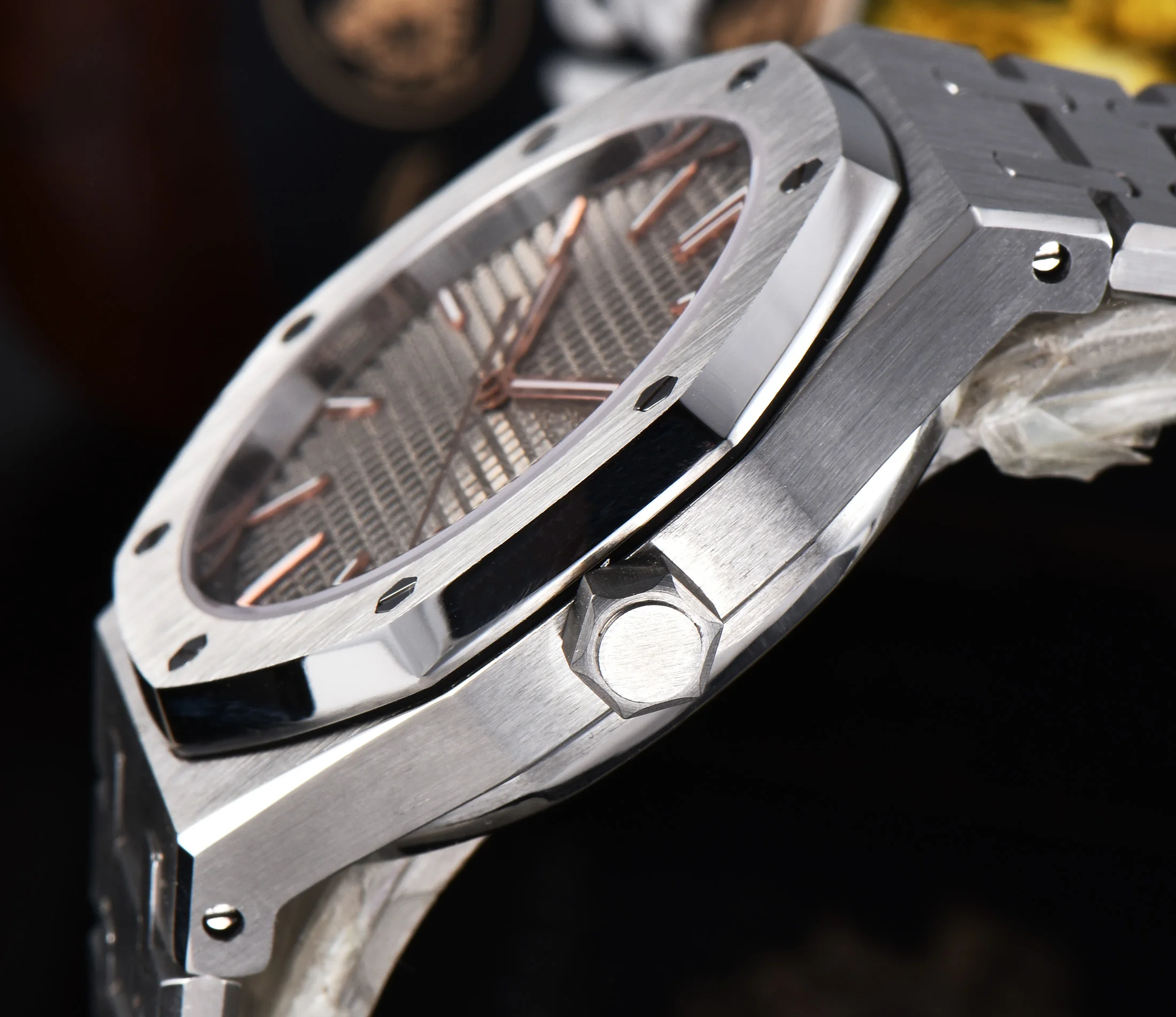 Часы Corgeut41mm щеткой из нержавеющей стали 316 браслет Японии miyota автоматическое