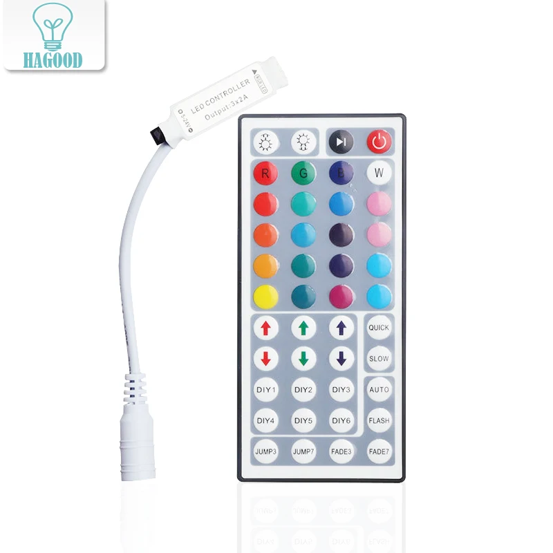 44 клавиши ИК пульт дистанционного управления DC12V с RGB цветами светодиодный