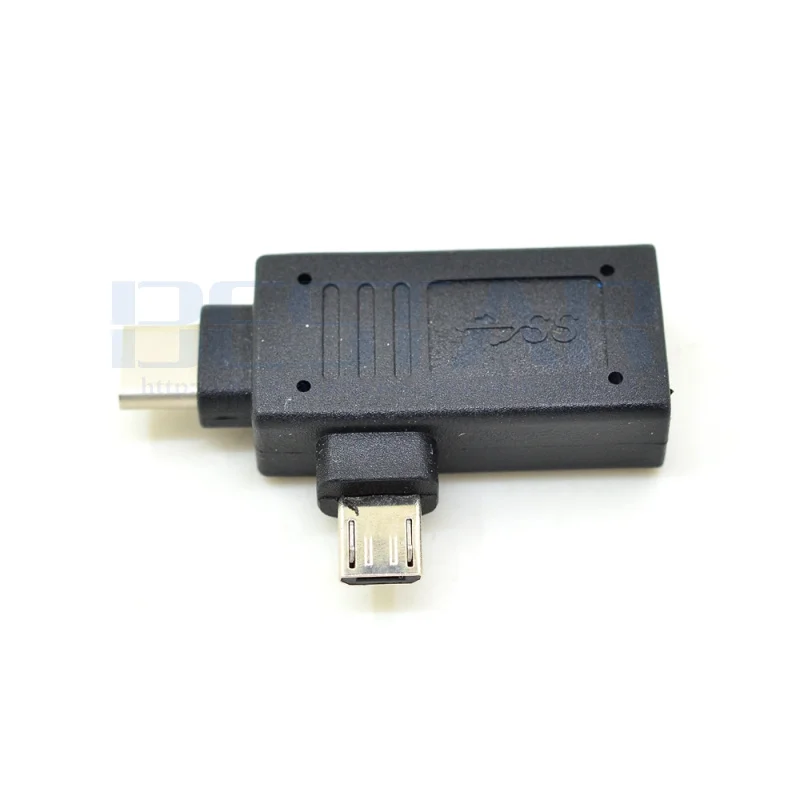 2 в 1 OTG адаптер с портом USB 3 Type C и Micro 5Pin папа на 0 A мама|Кабели передачи данных| |