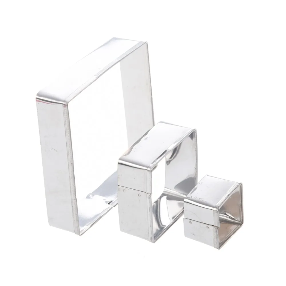 Facemile 3 шт. помадки инструменты для резки торта квадратная форма тортов печенья