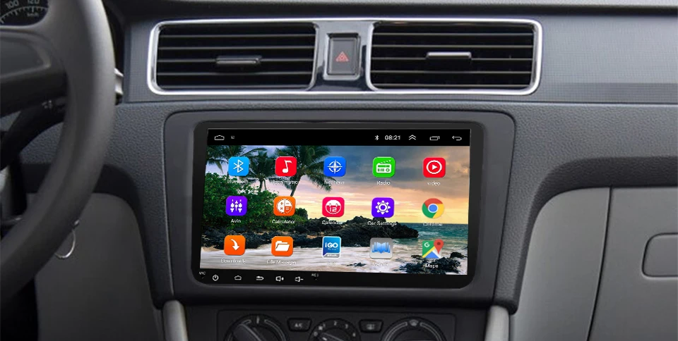 " Автомобильный мультимедийный плеер 2 Din радио для VW/Volkswagen/Golf/Polo/Tiguan/Passat/b7/b6/SEAT/leon/Skoda/Octavia радио gps DAB
