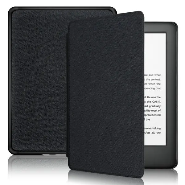k2019 black Чехол для amazon kindle, для amazon, новинка, kindle, 6 дюймов, для чтения электронных книг, откидной кожаный чехол с функцией пробуждения и сна - Цвет: k2019 black