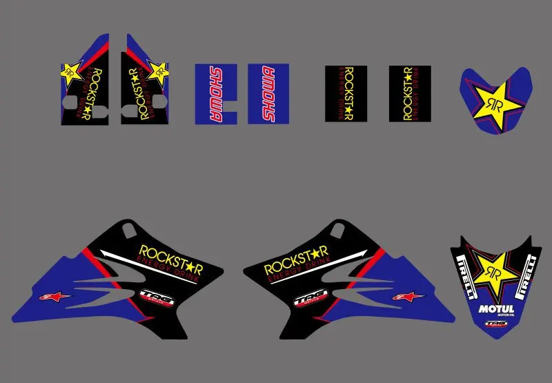 Графическая наклейка H2CNC TEAM для Yamaha TTR50 2006 2007 2008 2009 2010 2011 2012 2013 2014 2015 TTR 50 |