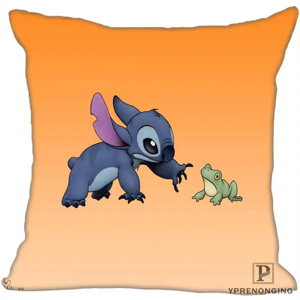Square Pillowcases На Заказ Декоративная наволочка "Лило и Стич" квадратная молния наволочка 35X35,40x40,45x45 см(одна сторона) 180527-21-17 - Цвет: Square Pillowcases