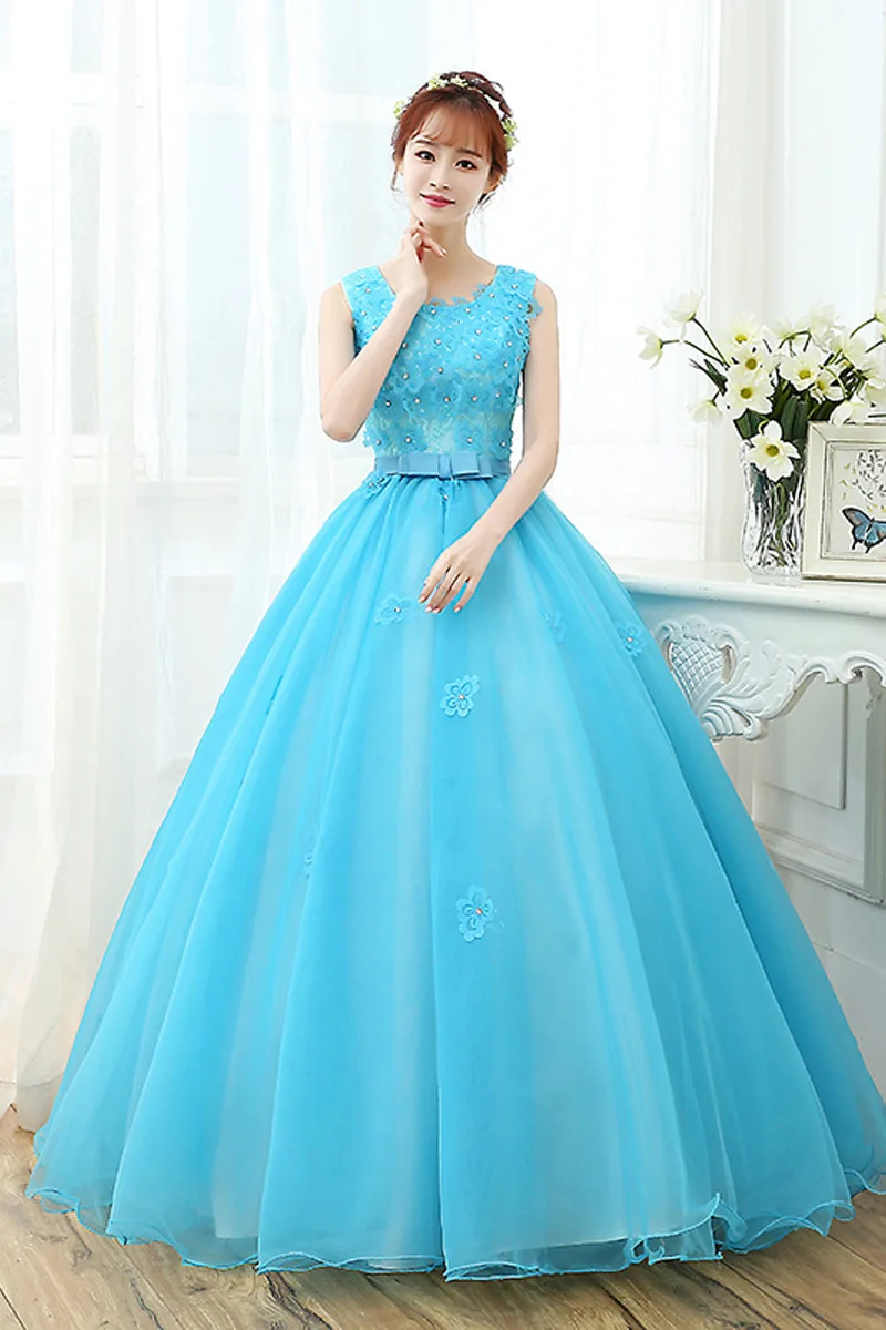 Платья Quinceanera 15 Anos расшитые бисером Бальные платья с аппликацией пышные без