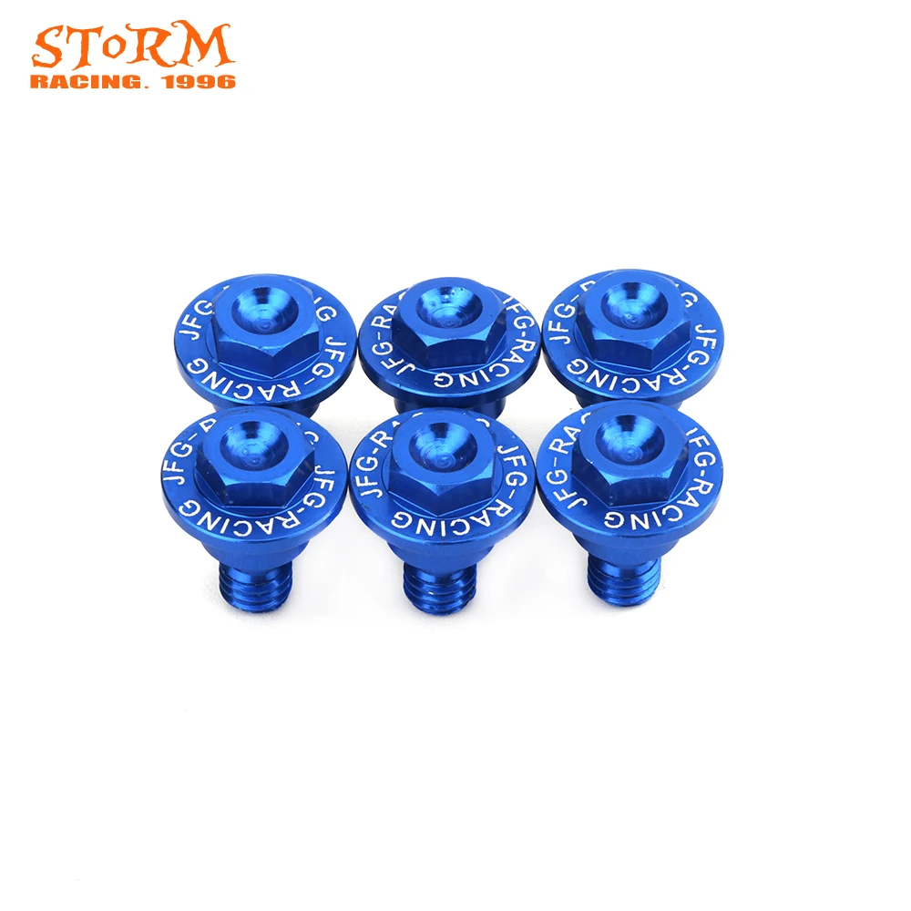 

Motorcross CNC алюминий 6 шт. крыло Демпфирование вилка болт для HUSQVARNA TC 50 65 85 125 250 TE 125-300 TX FC FE FX Moto