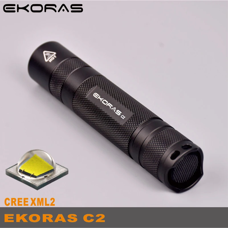 2.5A Ekoras C2 L2 1000LM 6 режимов фонарик для ежедневного использования Водонепроницаемый