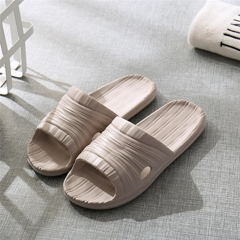Шлепанцы для пар модные повседневные домашние шлепанцы с мягкой подошвой душа