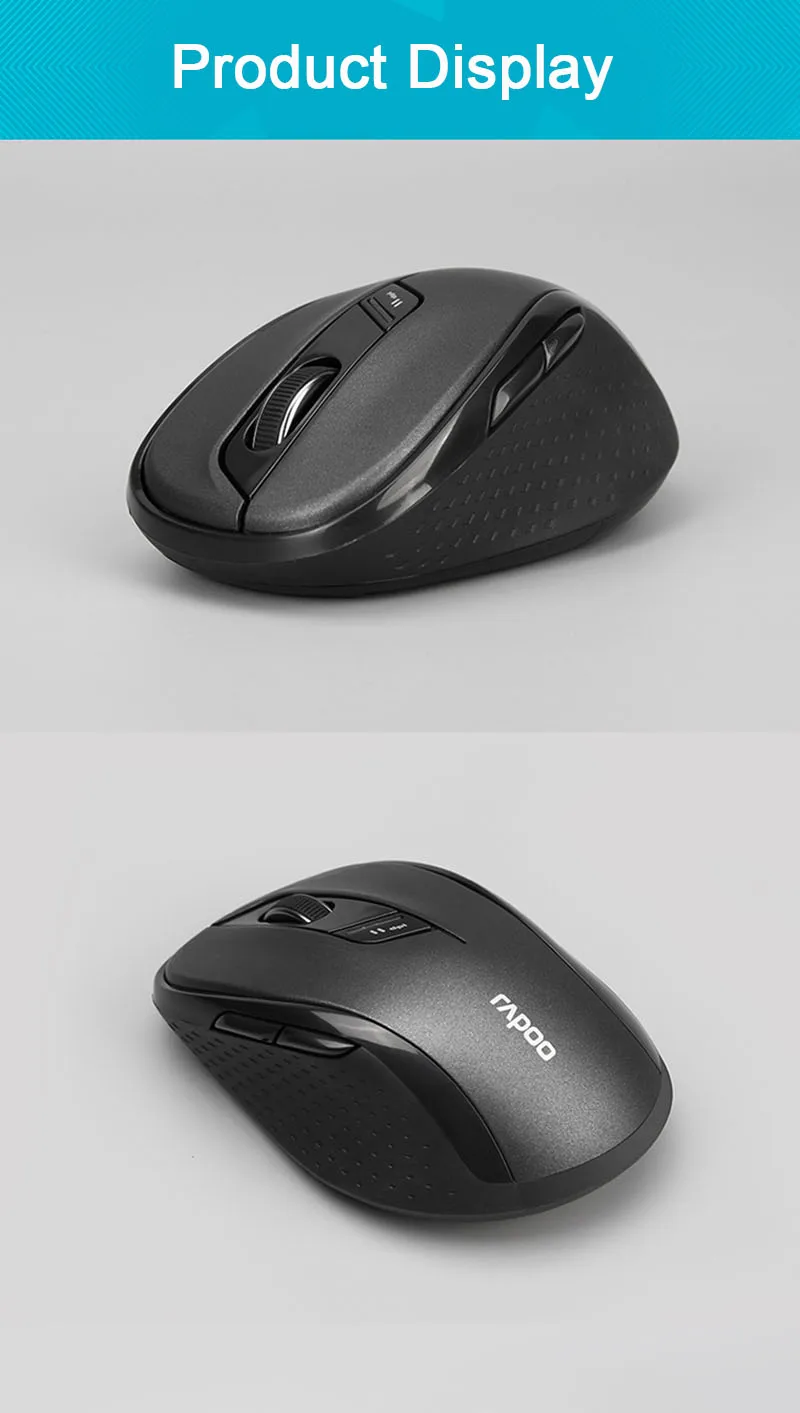 Rapoo M500 Multi-Mode Silent Беспроводной Мышь с 1600 Точек на дюйм легко переключаться Bluetooth 3,0/4,0 и 2,4G для 3 устройства Connect