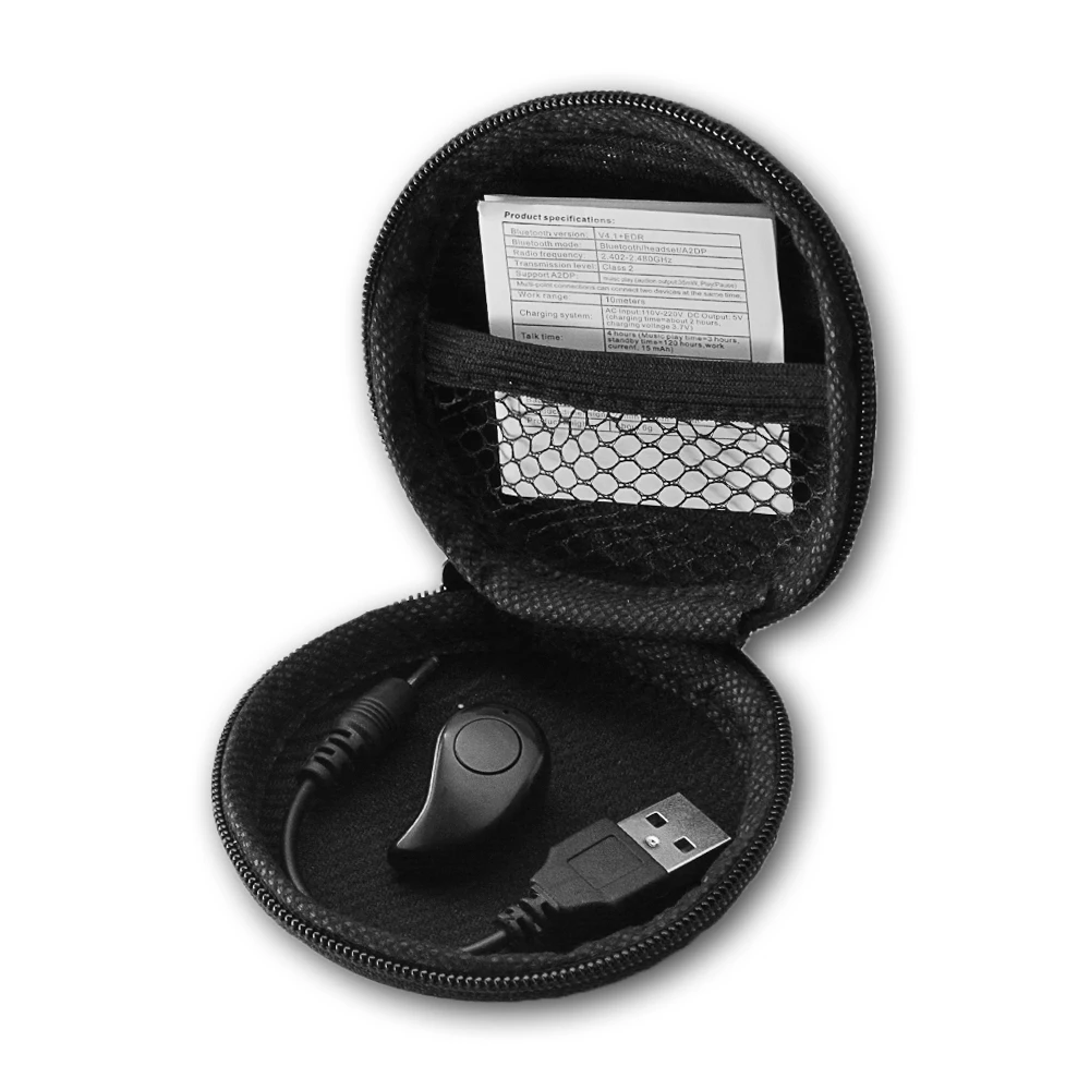 Беспроводные мини-наушники с Bluetooth спортивные наушники для бега микрофоном