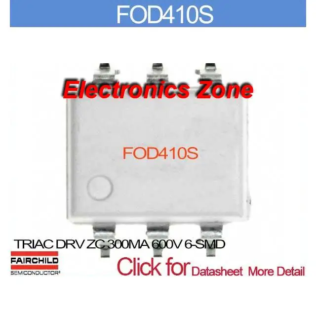 Fod410s симисторные дрв ZC 300MA 600 В 6 SMD FOD410S 410 FOD410 S D410 OD410|zc girl|zc partszc |