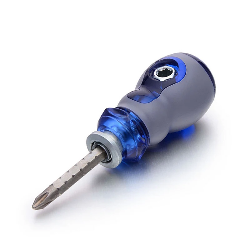 1Pc High Quality Double End Screwdriver Flat Phillips Screw Driver Random Color Utility |
